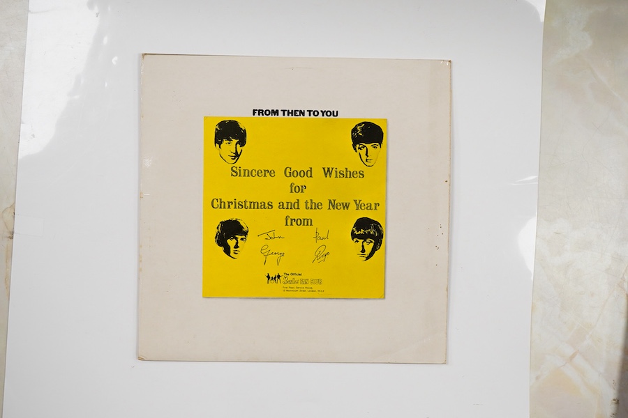 A Beatles Fan Club LP record album; From Then To You; The Beatles Christmas Record 1970 on Apple LYN2153 LYN2154, issued to the Official Beatles Fan Club members in 1970, comprising of a compilation of their Christmas me